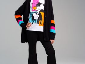 Фуфайка трикотажная для девочек (футболка с длинными рукавами)