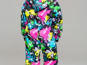 Комбинезон текстильный с полиуретановым покрытием для девочек