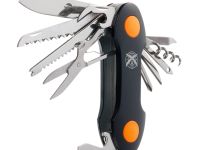 Нож перочинный Stinger 95 мм, 15 функций, черный/оранжевый, в блистере