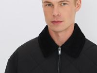 Лёгкая утеплённая куртка, Черный