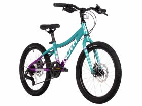 Детский велосипед Novatrack Katrina 20 Disc, год 2025, цвет Красный-Фиолетовый