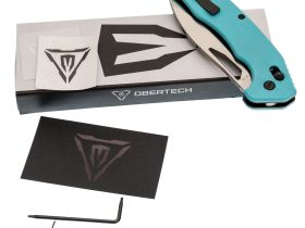 Складной нож Obertech ns-01 Drop point satin, сталь VG-10, рукоять G10, тиффани