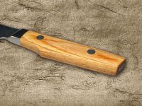 Кухонный нож овощной Shimomura, сталь VG-10 Damascus, рукоять pakka wood