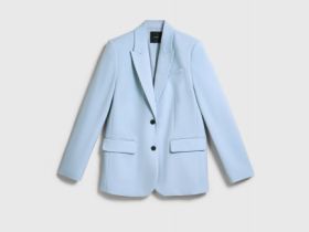 Однобортный жакет, Голубой