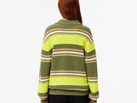 Женский вязанный свитер-поло Lacoste