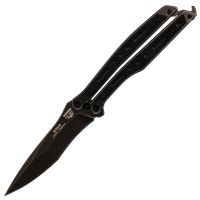 Нож-бабочка (балисонг) НОКС Эльф Black, сталь D2, рукоять G10