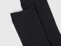 Носки в рубчик, Черный