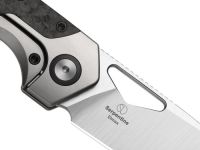 Складной нож Kizer Serpentine, сталь Elmax, рукоять титан/карбон, черный