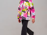 Куртка текстильная с полиуретановым покрытием для девочек (ветровка)