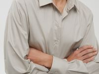 Рубашка прямого кроя из хлопка