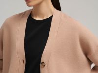 Кардиган свободного кроя с v-вырезом