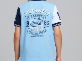 Джемпер трикотажный с воротником поло для мальчиков