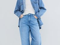 Джинсовая рубашка, Голубой