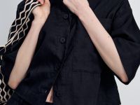 Рубашка изо льна с коротким рукавом