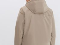 Утеплённая куртка с капюшоном, Бежевый