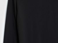 Лонгслив из плотного интерлока, Черный