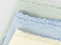 Трусы-бразилиана с кружевом, 3 шт., Желтый