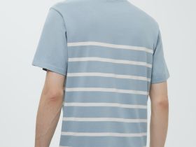 Футболка из хлопка в полоску