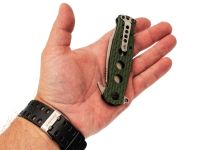 Складной нож НОКС Оса, сталь D2, рукоять G10, зеленый