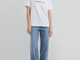 Футболка с принтом, Белый