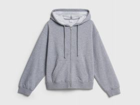 Толстовка на молнии для девочек, Серый