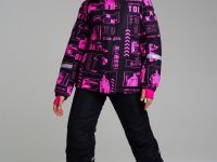 Куртка текстильная с полиуретановым покрытием для девочек