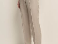 Брюки зауженного кроя с добавлением льна