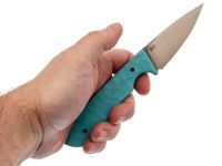 Фиксированный нож Exodus EDC Карма №3, сталь VG-10, рукоять G10, бирюзовый