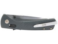 Полуавтоматический складной нож SOG Flash AT Urban Grey, сталь D2, рукоять GRN, серый