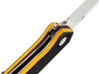 Складной нож Амур Техно малый, сталь VG-10, рукоять G10 черно-желтый