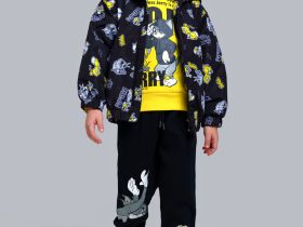 Куртка текстильная с полиуретановым покрытием для мальчиков (ветровка)