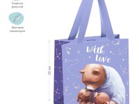 Пакет подарочный MESHU "With love" 20*20*10 см