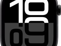 Умные часы Apple Watch Series 10 46 мм алюминиевый корпус «Полночь», с чёрным спортивным ремешком M/L