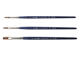 Кисть колонок №6 плоская Van Gogh "132" короткая ручка