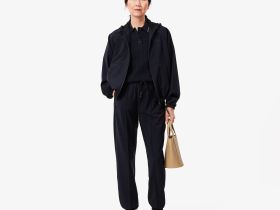 Женские эластичные брюки Lacoste оверсайз