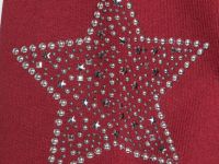 Толстовка на молнии со стразами для девочек, Фиолетовый