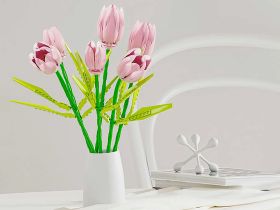 JK29312 Конструктор Букет розовых тюльпанов