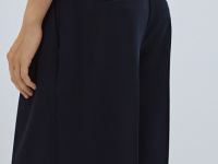 Широкие брюки со стрелками, Синий