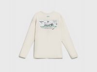 Лонгслив с принтом для мальчиков, Бежевый