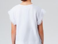 Фуфайка трикотажная для девочек (футболка)