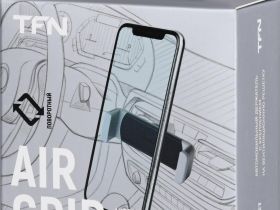 Автомобильный держатель TFN AirGrip 3,5–6,7" Чёрный