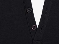 Лонгслив с имитацией футболки для мальчиков, Черный