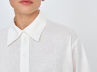 Блузка А-силуэта изо льна и вискозы