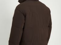 Оверсайз пуховик с воротником-стойкой