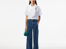 Женская футболка Lacoste из хлопка