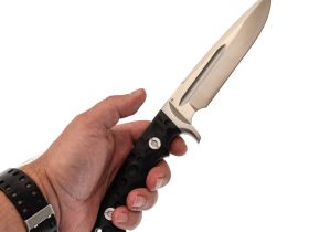 Тактический нож НОКС Ягуар-М Инкогнито, сталь D2, рукоять черный G10