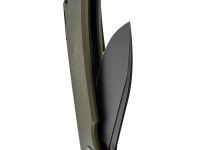 Складной нож Petrified Fish Tunny PFB05GRMDW, сталь Sandvik 14C28N, рукоять микарта, зеленый