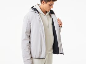 Мужская водоустойчивая ветровка Lacoste с капюшоном