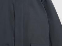 Утеплённая парка с капюшоном, Серый