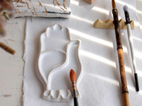 Палитра художественная керамическая "ЛАДОНЬ"